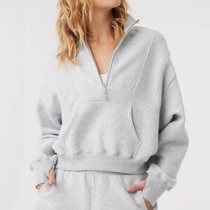 Offline Aerie Cloud Fleece Quarter Zip